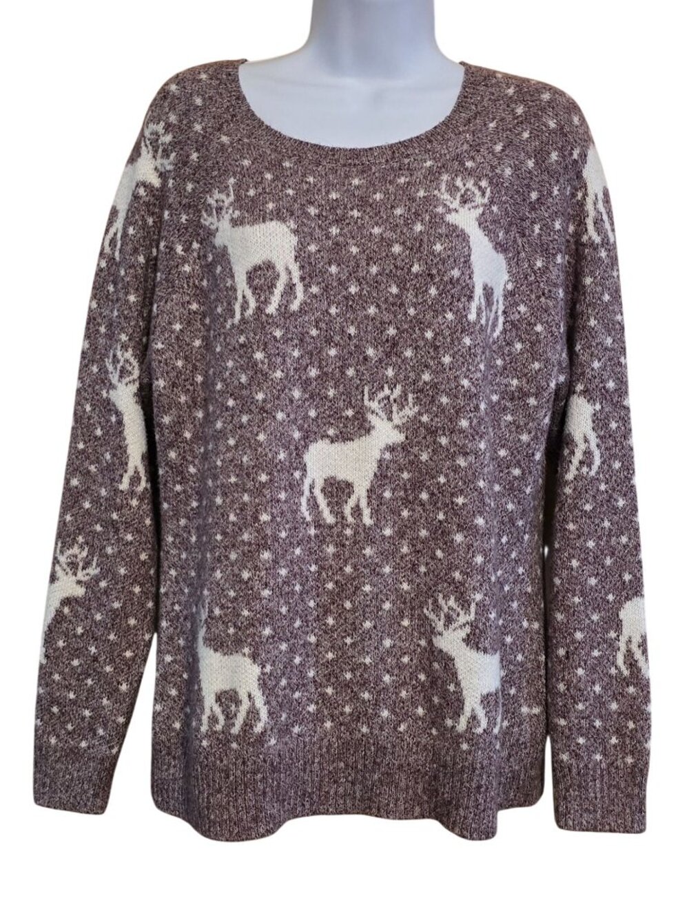 Abercrombie & Fitch Reindeer Sweater fall Christmas winter holiday Chic Fun
